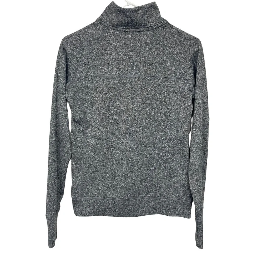 PINK Victoria's Secret 1/4 Zip Sweatshirt Black Heathered Small